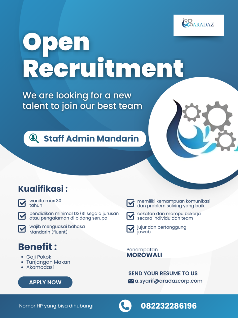 lowongan aradaz corp staf bahasa mandarin lowongan aradaz corp staf bahasa mandarin