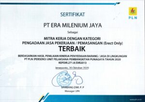 sertifikat mitra kerja terbaik